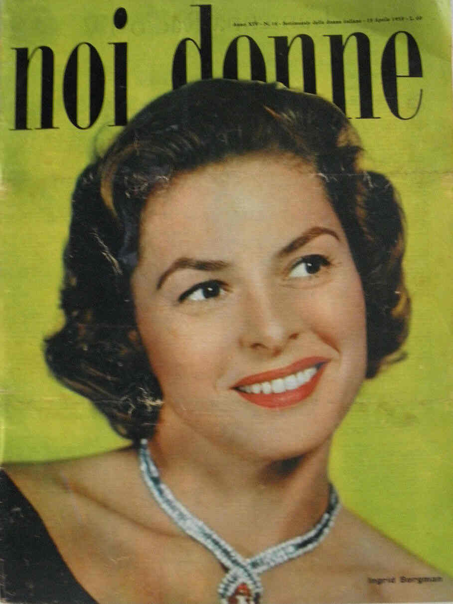NOI DONNE magazine side cover Issue 16 19 April 1959