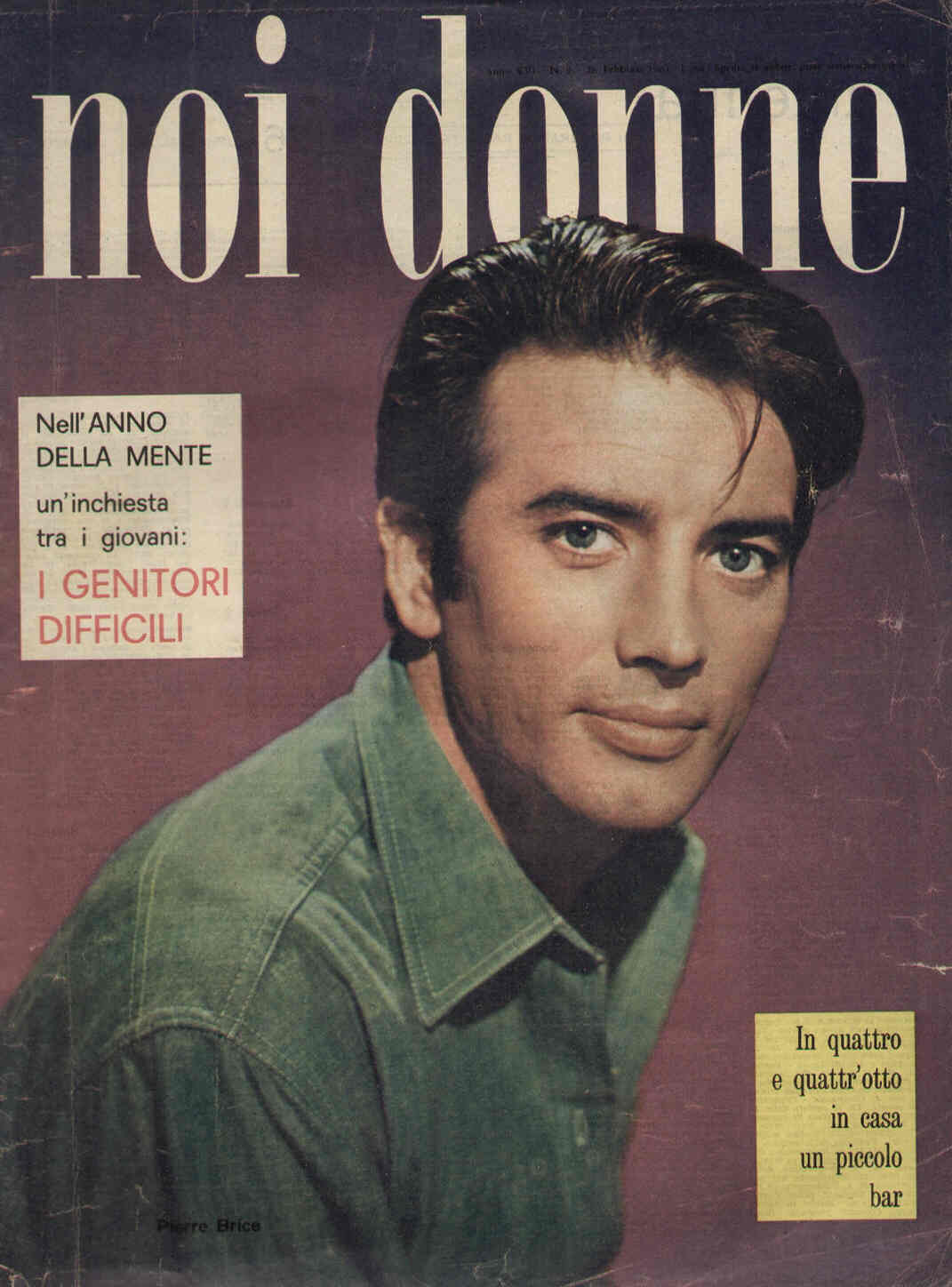 NOI DONNE magazine side cover Issue 9 26 February 1961