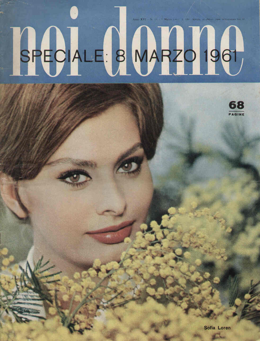 NOI DONNE magazine side cover Issue 10 5 March 1961