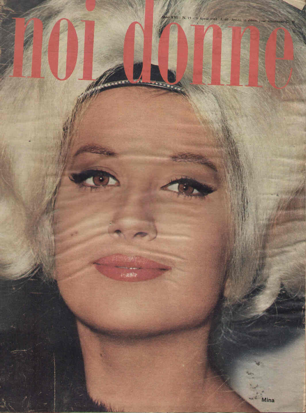 NOI DONNE magazine side cover Issue 15 9 April 1961