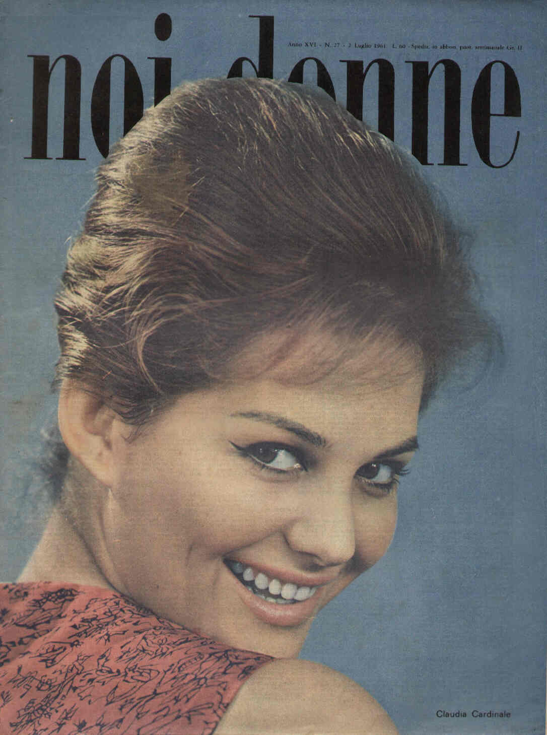 NOI DONNE magazine side cover Issue 27 2 July 1961