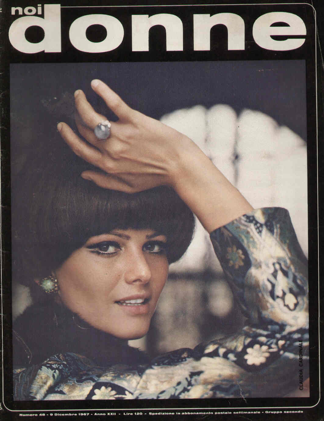 NOI DONNE magazine side cover Issue 48 9 December 1967