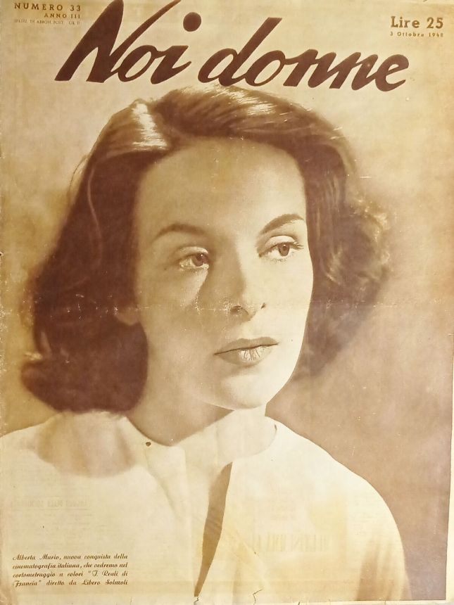 NOI DONNE magazine side cover Issue 33   1948