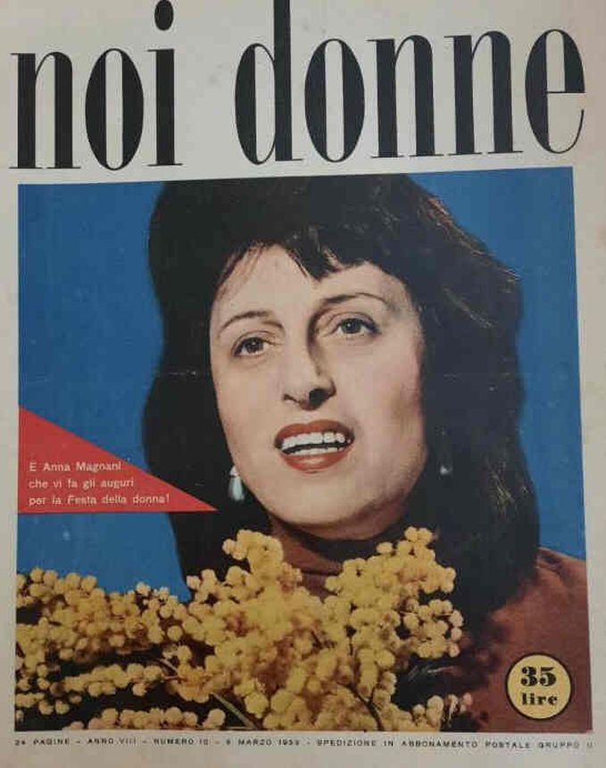 NOI DONNE magazine side cover Issue 10 8 March 1953