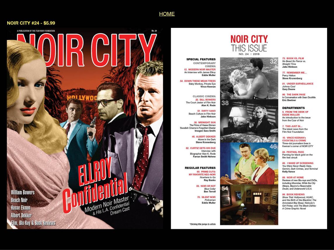 NOIR CITY magazine side cover Issue 24   2018
