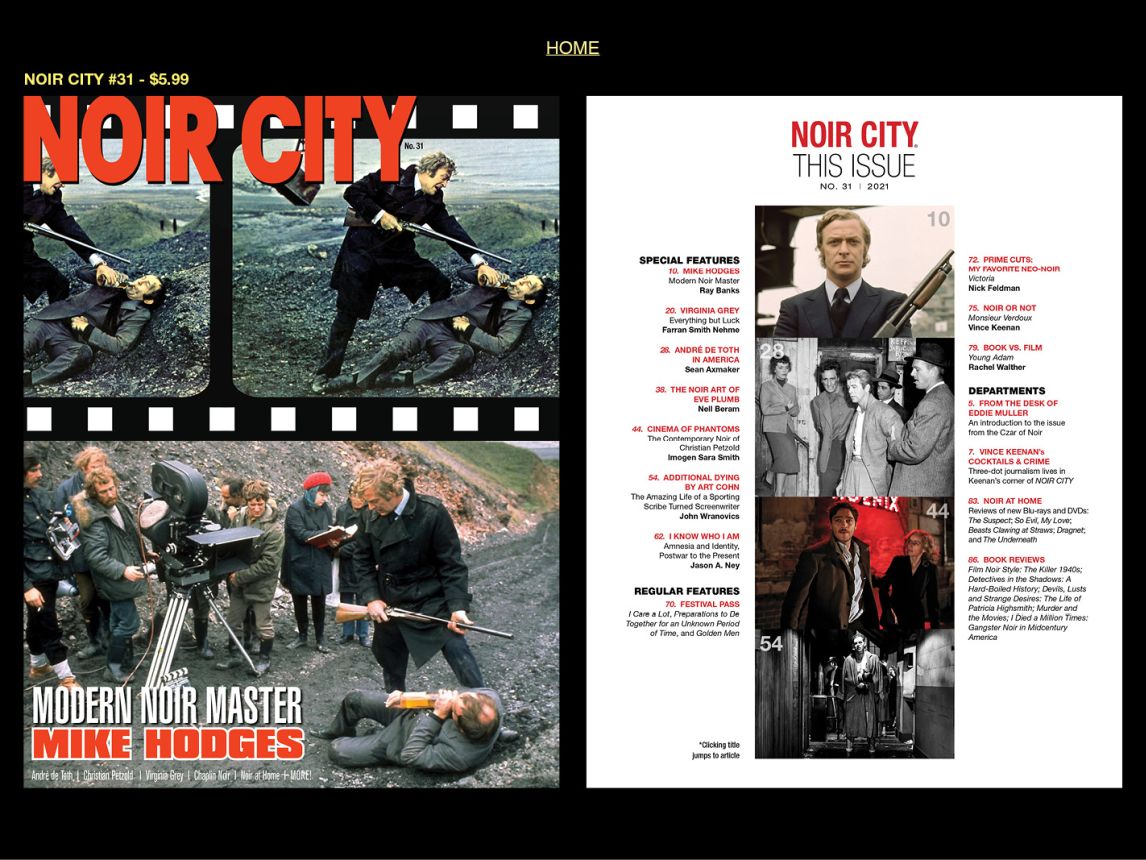 NOIR CITY magazine side cover Issue 31   2021