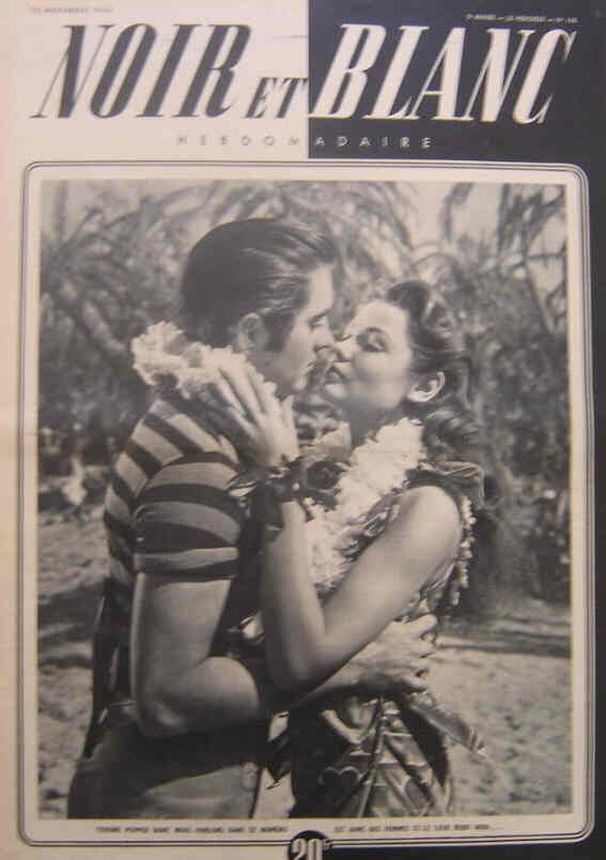 NOIR ET BLANC magazine side cover 14 February 1945