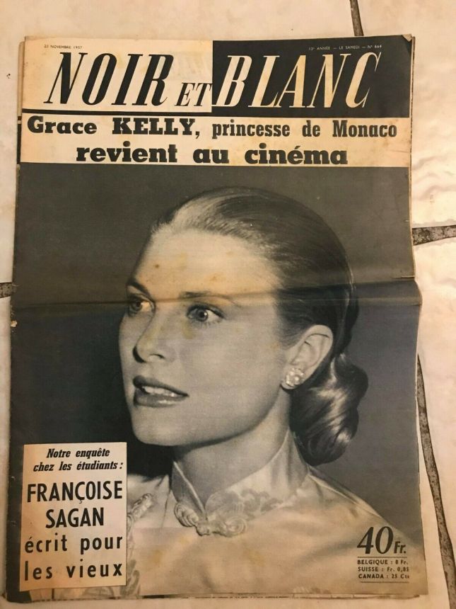 NOIR ET BLANC magazine side cover Issue 664 23 November 1957