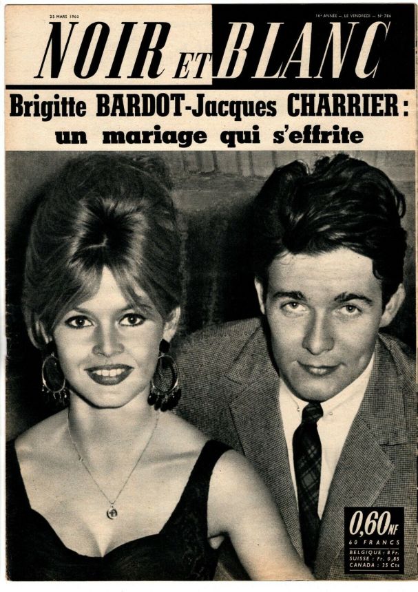 NOIR ET BLANC magazine side cover Issue 786 25 March 1960