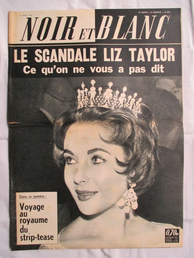NOIR ET BLANC magazine side cover Issue 895 27 April 1962