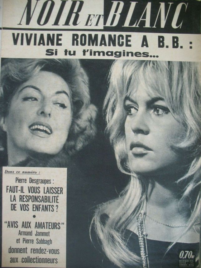 NOIR ET BLANC magazine side cover Issue 928   1962