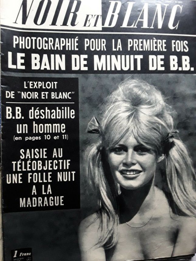 NOIR ET BLANC magazine side cover Issue 1012   1964