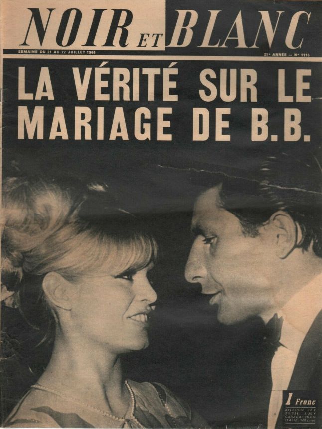 NOIR ET BLANC magazine side cover Issue 1116 21 July 1966
