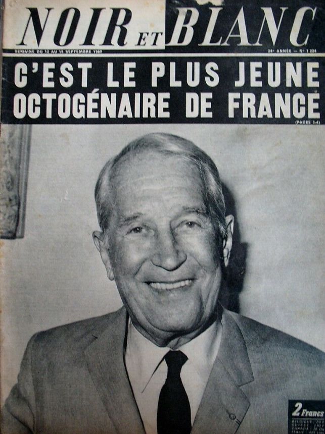NOIR ET BLANC magazine side cover Issue 1224 12 September 1968