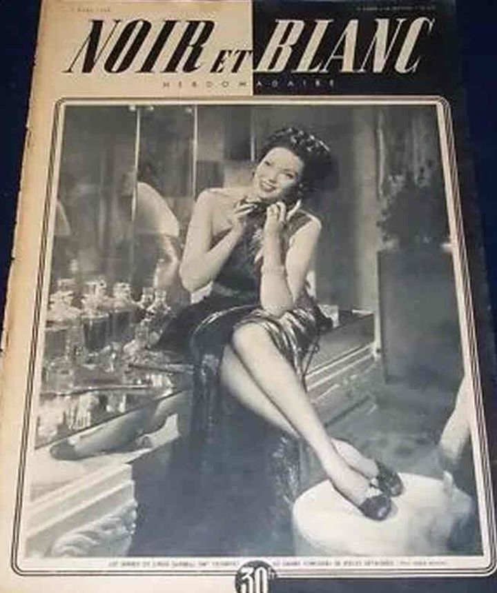 NOIR ET BLANC magazine side cover Issue 210 2 March 1949