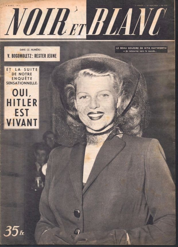 NOIR ET BLANC magazine side cover Issue 319 4 April 1951