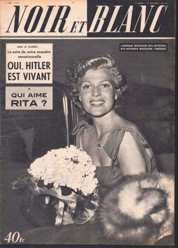 NOIR ET BLANC magazine side cover Issue 324 9 May 1951