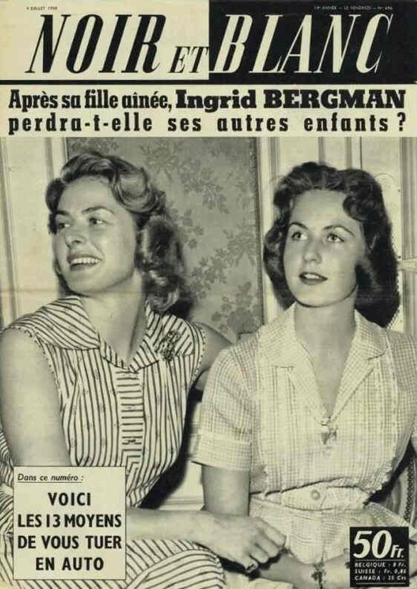 NOIR ET BLANC magazine side cover Issue 696 4 July 1958