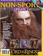 NON-SPORT UPDATE magazine side cover  Vol 13 # 6 December 2002