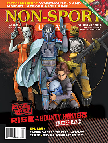 NON-SPORT UPDATE magazine side cover  Vol 21 # 5 October/November 2010