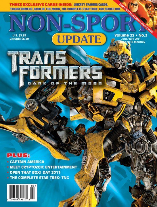 NON-SPORT UPDATE magazine side cover  Vol 22 # 3 June/July 2011
