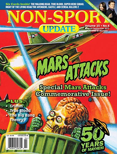 NON-SPORT UPDATE magazine side cover  Vol 23 # 4 August/September 2012