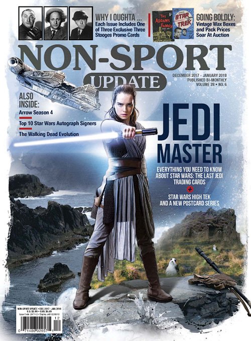 NON-SPORT UPDATE magazine side cover  December 2017 - January 2018 
