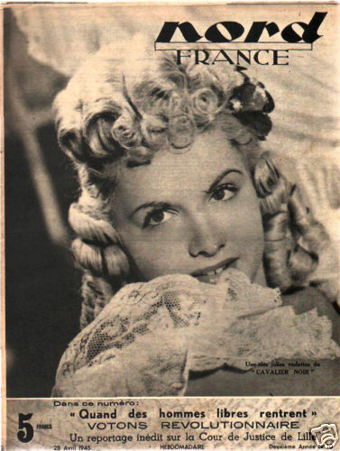 NORD FRANCE magazine side cover 28 April 1945