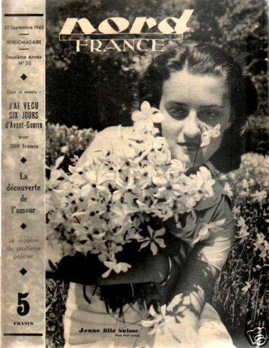 NORD FRANCE magazine side cover 22 September 1945