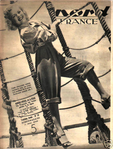 NORD FRANCE magazine side cover 11 May 1946