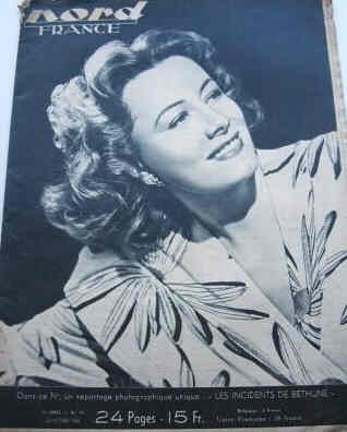 NORD FRANCE magazine side cover 30 October 1948