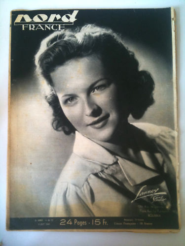 NORD FRANCE magazine side cover 6 August 1949
