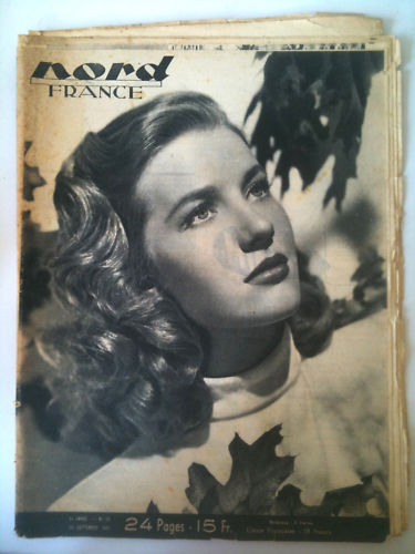 NORD FRANCE magazine side cover 24 September 1949