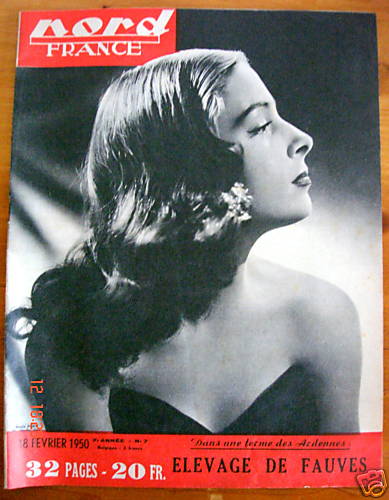 NORD FRANCE magazine side cover 18 February 1950