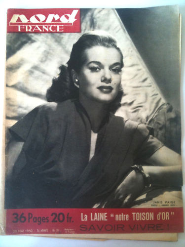 NORD FRANCE magazine side cover 20 May 1950