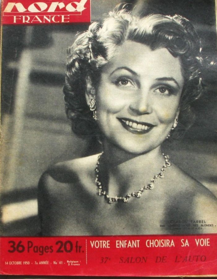 NORD FRANCE magazine side cover 14 October 1950