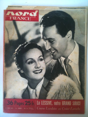 NORD FRANCE magazine side cover 23 June 1951