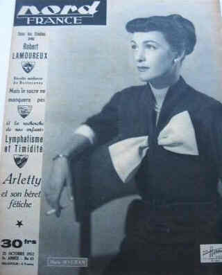 NORD FRANCE magazine side cover 25 October 1952