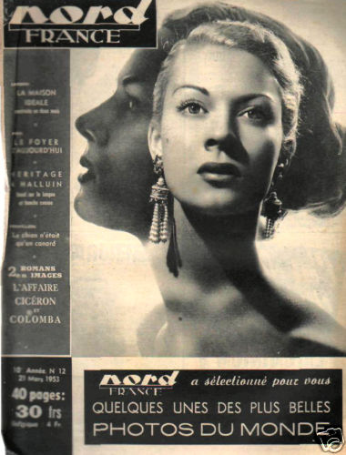 NORD FRANCE magazine side cover 21 March 1953