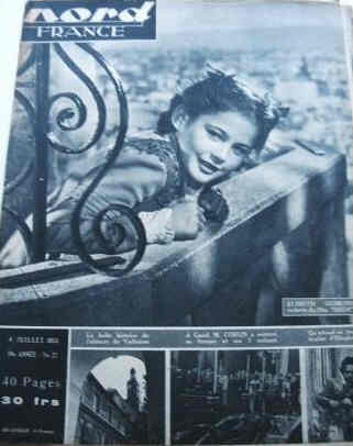 NORD FRANCE magazine side cover 4 July 1953