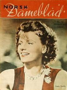 NORSK DAMEBLAD magazine side cover Issue 10 March 1946