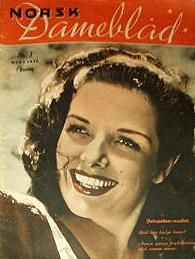 NORSK DAMEBLAD magazine side cover Issue 2 January 1947