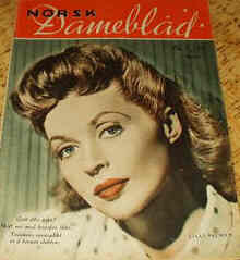 NORSK DAMEBLAD magazine side cover Issue 5 February 1947