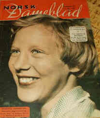 NORSK DAMEBLAD magazine side cover Issue 21  1955