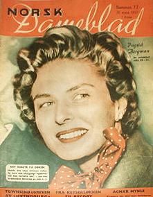 NORSK DAMEBLAD magazine side cover Issue 13 30 March 1957