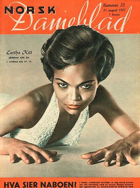 NORSK DAMEBLAD magazine side cover Issue 35 31 August 1957