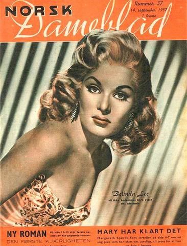 NORSK DAMEBLAD magazine side cover Issue 37 14 September 1957