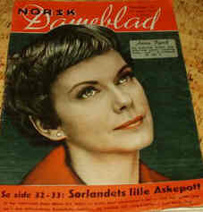 NORSK DAMEBLAD magazine side cover Issue 35 26 August 1959