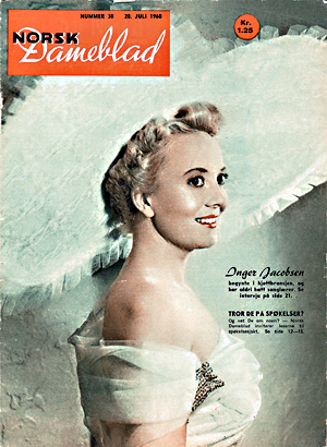 NORSK DAMEBLAD magazine side cover Issue 30 July 1960