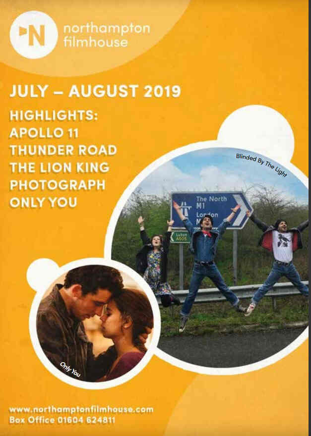 NORTHAMPTON FILMHOUSE magazine side cover  July/August 2019